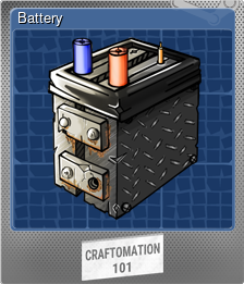 Series 1 - Card 4 of 8 - Battery