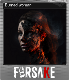 Series 1 - Card 3 of 7 - Burned woman