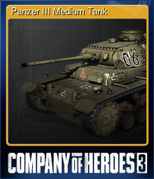 Series 1 - Card 6 of 8 - Panzer III Medium Tank