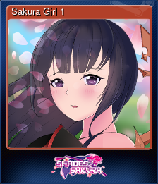 Series 1 - Card 1 of 5 - Sakura Girl 1