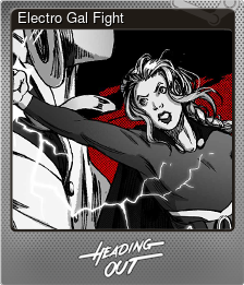 Series 1 - Card 4 of 5 - Electro Gal Fight