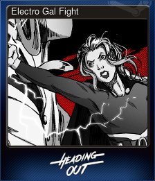 Series 1 - Card 4 of 5 - Electro Gal Fight