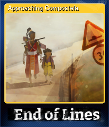 Series 1 - Card 2 of 7 - Approaching Compostela