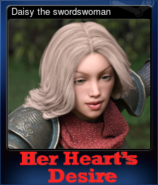 Series 1 - Card 5 of 5 - Daisy the swordswoman