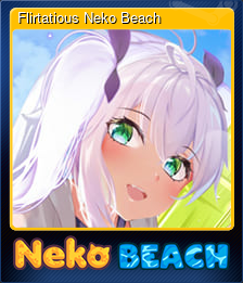Series 1 - Card 9 of 10 - Flirtatious Neko Beach