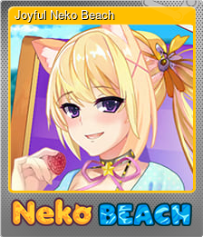 Series 1 - Card 4 of 10 - Joyful Neko Beach
