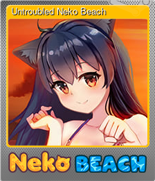 Series 1 - Card 8 of 10 - Untroubled Neko Beach