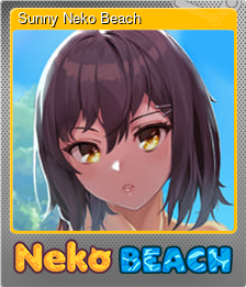 Series 1 - Card 10 of 10 - Sunny Neko Beach