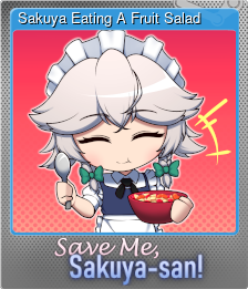 Series 1 - Card 5 of 8 - Sakuya Eating A Fruit Salad