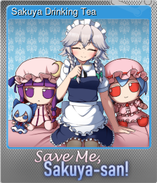 Series 1 - Card 3 of 8 - Sakuya Drinking Tea