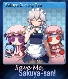 Series 1 - Card 3 of 8 - Sakuya Drinking Tea