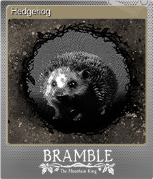 Series 1 - Card 2 of 5 - Hedgehog