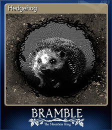 Series 1 - Card 2 of 5 - Hedgehog