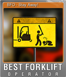 Series 1 - Card 1 of 5 - 👷 BFO - Stay Away!