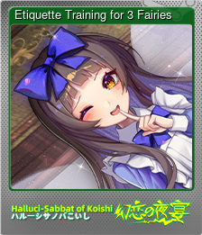 Series 1 - Card 12 of 12 - Etiquette Training for 3 Fairies