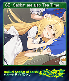 CE: Sabbat are also Tea Time