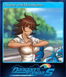 Series 1 - Card 6 of 9 - Akane and Monokuma