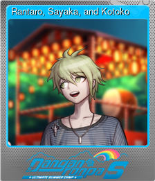 Series 1 - Card 4 of 9 - Rantaro, Sayaka, and Kotoko