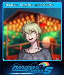 Series 1 - Card 4 of 9 - Rantaro, Sayaka, and Kotoko