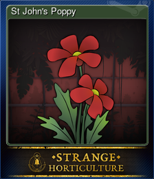 Series 1 - Card 1 of 6 - St John's Poppy