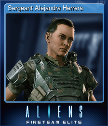 Series 1 - Card 6 of 6 - Sergeant Alejandra Herrera