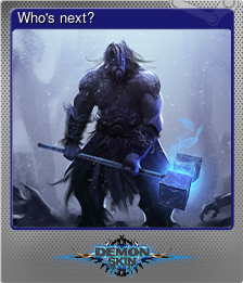 Series 1 - Card 6 of 6 - Who's next?