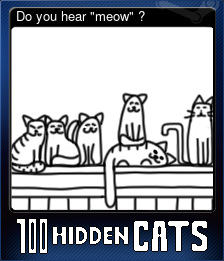 Series 1 - Card 1 of 5 - Do you hear "meow" ?