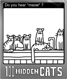 Series 1 - Card 1 of 5 - Do you hear "meow" ?