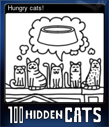 Series 1 - Card 2 of 5 - Hungry cats!