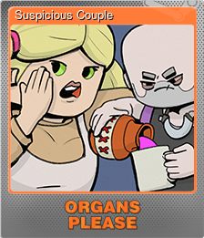 Series 1 - Card 2 of 8 - Suspicious Couple