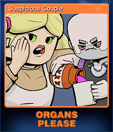 Series 1 - Card 2 of 8 - Suspicious Couple