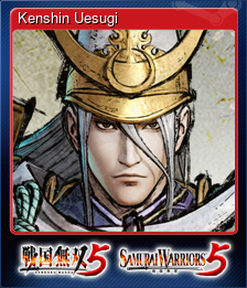 Series 1 - Card 8 of 15 - Kenshin Uesugi