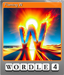 Series 1 - Card 1 of 6 - Flaming W