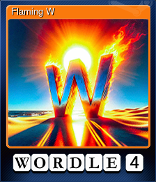 Series 1 - Card 1 of 6 - Flaming W
