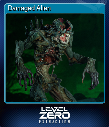 Series 1 - Card 6 of 6 - Damaged Alien