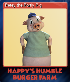 Series 1 - Card 2 of 5 - Petey the Portly Pig