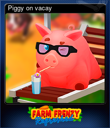 Series 1 - Card 3 of 5 - Piggy on vacay