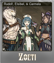 Series 1 - Card 1 of 7 - Rudolf, Elsibel, & Carmela