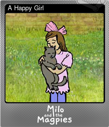 Series 1 - Card 8 of 8 - A Happy Girl