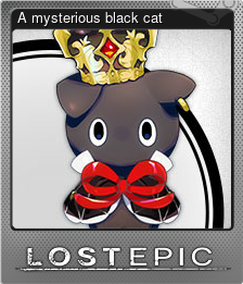 Series 1 - Card 6 of 8 - A mysterious black cat