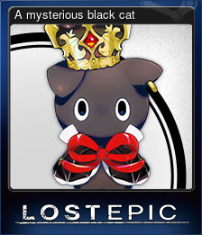Series 1 - Card 6 of 8 - A mysterious black cat
