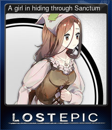 Series 1 - Card 3 of 8 - A girl in hiding through Sanctum