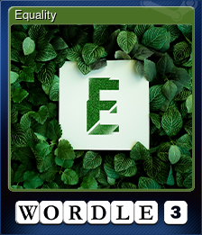 Series 1 - Card 6 of 6 - Equality