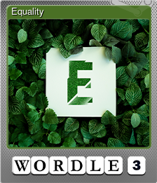 Series 1 - Card 6 of 6 - Equality