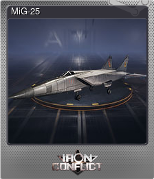 Series 1 - Card 3 of 9 - MiG-25