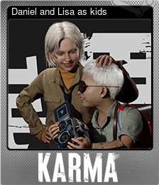 Series 1 - Card 1 of 5 - Daniel and Lisa as kids