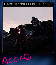 Series 1 - Card 1 of 7 - GAPS 1/7 "WELCOME TO"