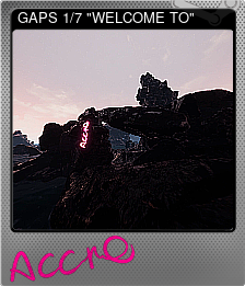 Series 1 - Card 1 of 7 - GAPS 1/7 "WELCOME TO"