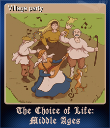 Series 1 - Card 1 of 6 - Village party