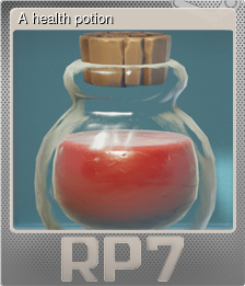 Series 1 - Card 5 of 7 - A health potion